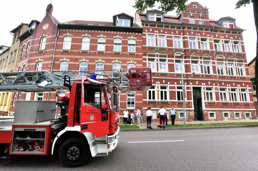 Die Feuerwehr Weißenfels hier bei einem Einsatz.