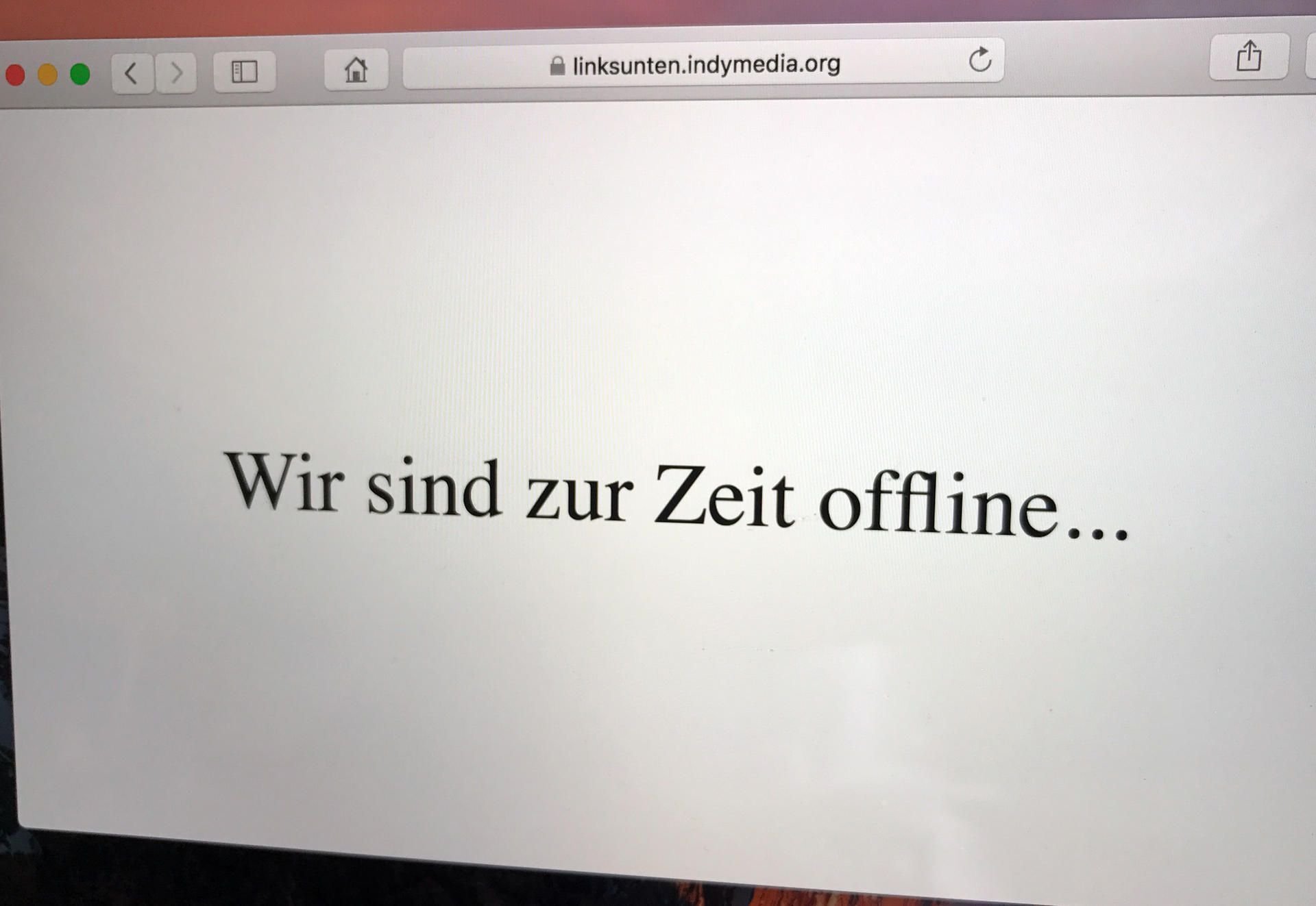 Am freitag war die Plattform noch offline.