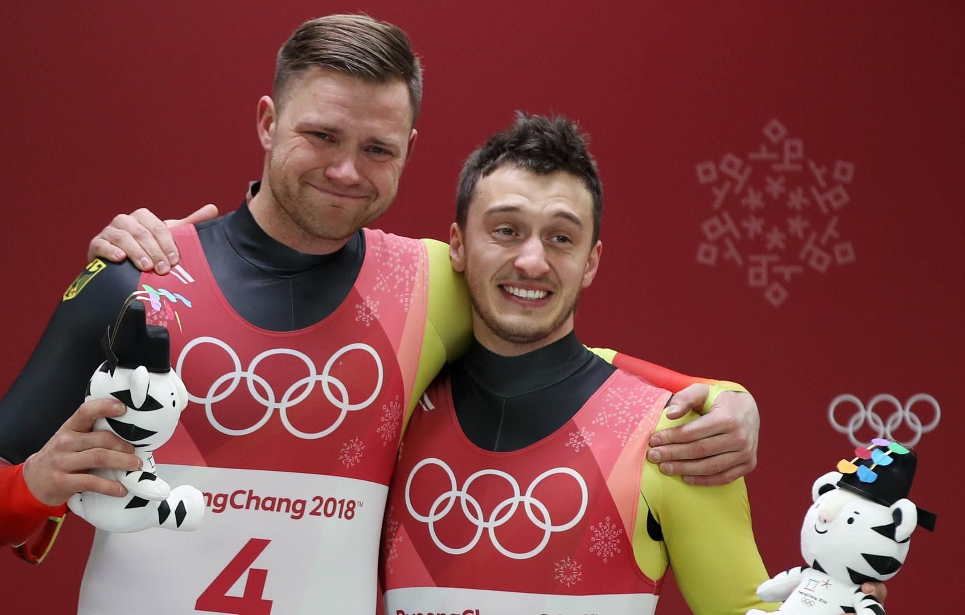 Toni Eggert (l.) hatte bei dem Olympischen Spielen die Bronzemedaille gewonnen.