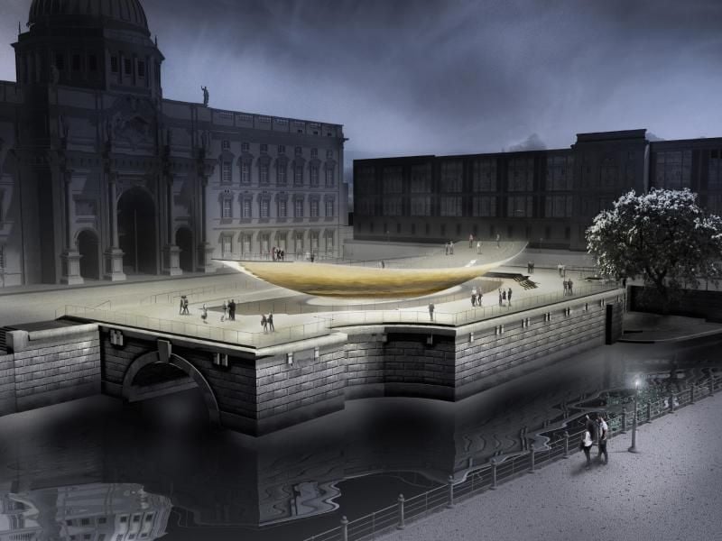 Entwurf für das in Berlin geplante Freiheits- und Einheitsdenkmal. Foto: Handout/Milla&Partner/Sasha Waltz