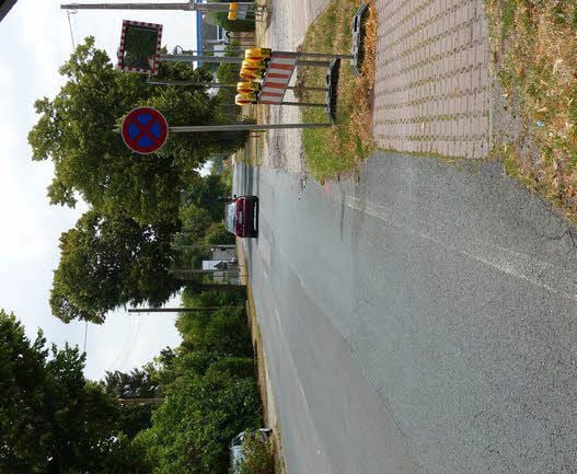Diese Straße ist ab nächster Woche dicht.