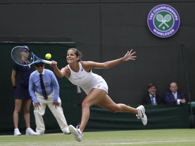 Hatte gegen Serena Williams keine Chance: Julia Görges. Foto: Ben Curtis/AP