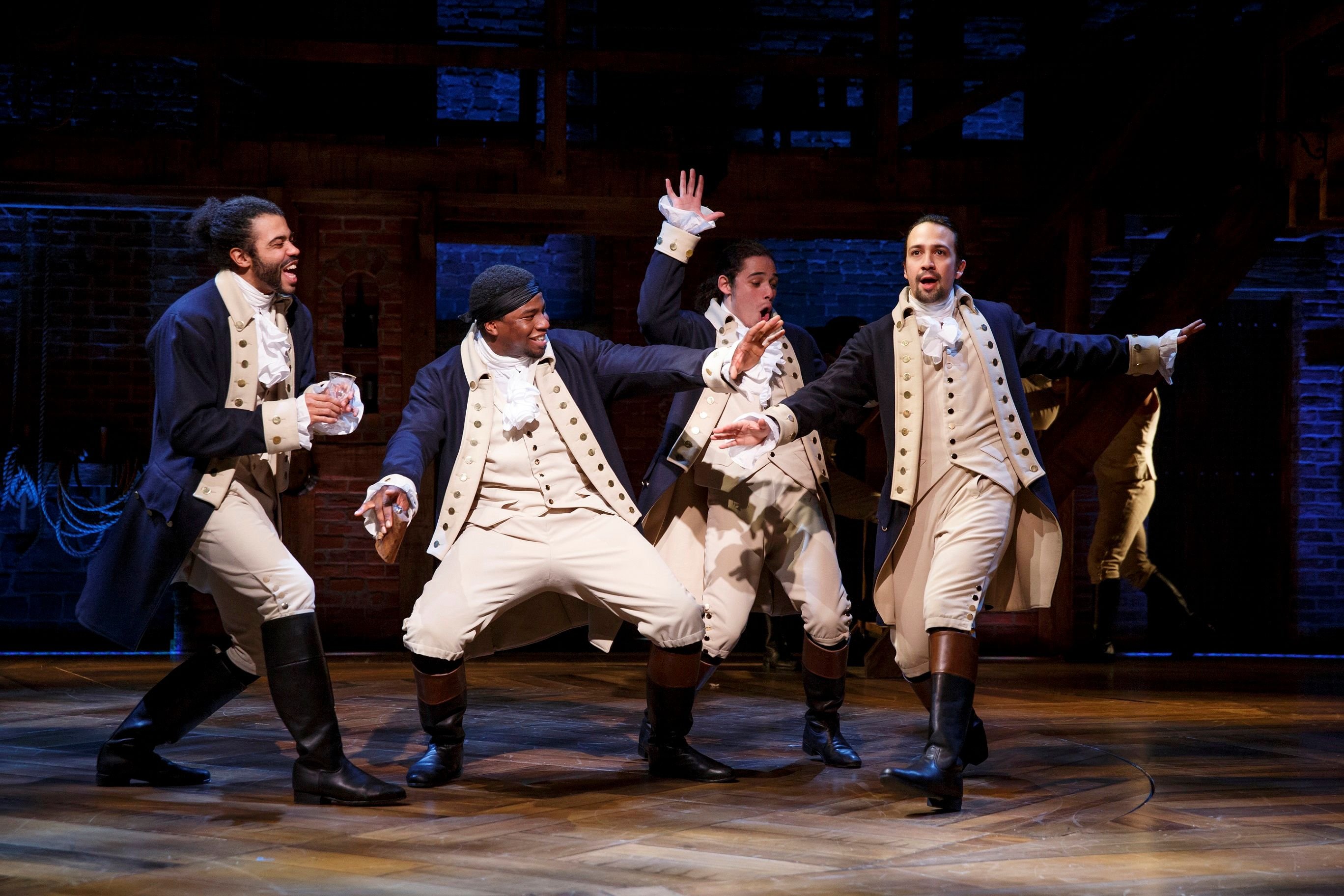 Lin-Manuel Miranda (r.), selbst Sohn von Immigranten, schuf das Erfolgs-Musical„Hamilton“, das den Pulitzer-Preis gewann.