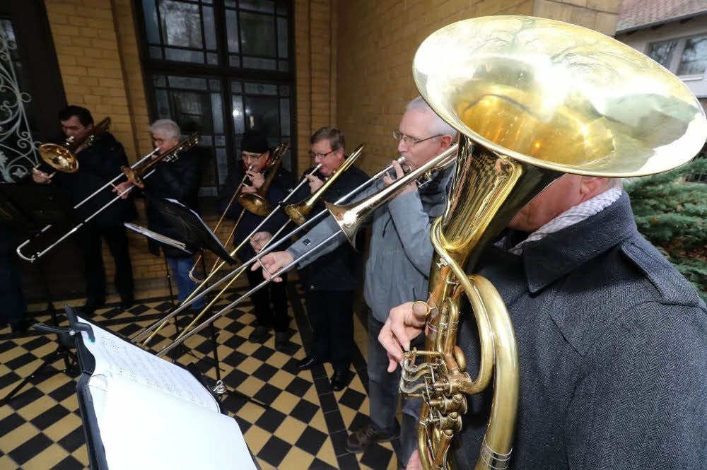 Der Posaunenchor ist traditionell dabei.