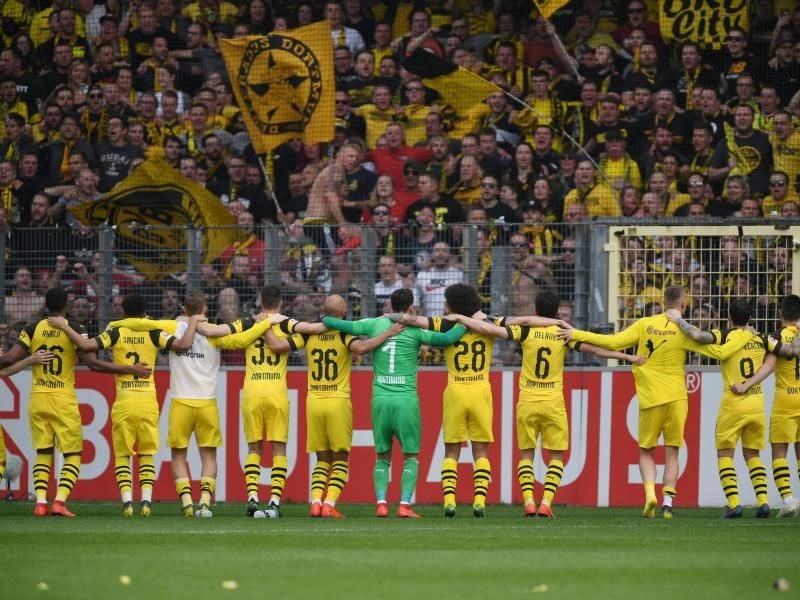 Haben noch die Chance auf die Note 1: Borussia Dortmund. Foto: Patrick Seeger