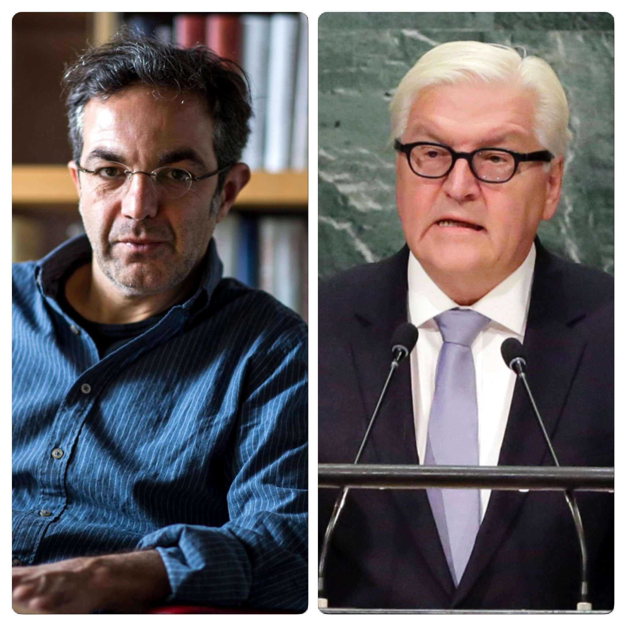 Navid Kermani (l.) und Frank-Walter Steinmeier