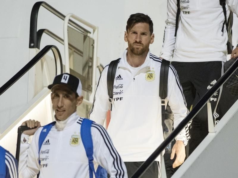 Lionel Messi und Co. sind in Russland gelandet. Foto: Pavel Golovkin