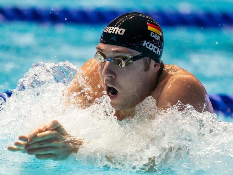 Würde auch ohne Publikum um olympische Medaillen schwimmen: Marco Koch. Foto: Bernd Thissen/dpa