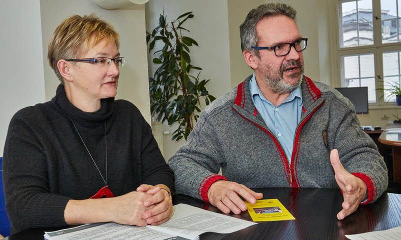 Die Dezernenten Silvia Ristow und Holger Dittrich im Interview mit der MZ.