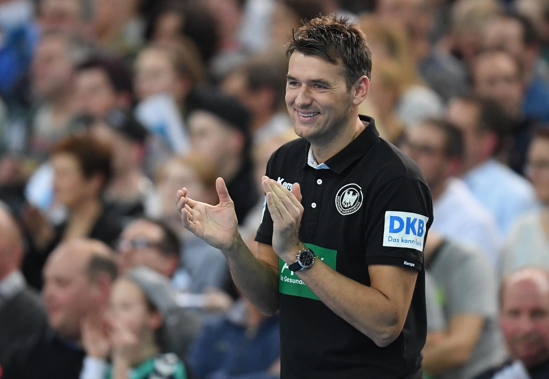 Handball-Bundestrainer Christian Prokop beim All-Star Game in Leipzig.