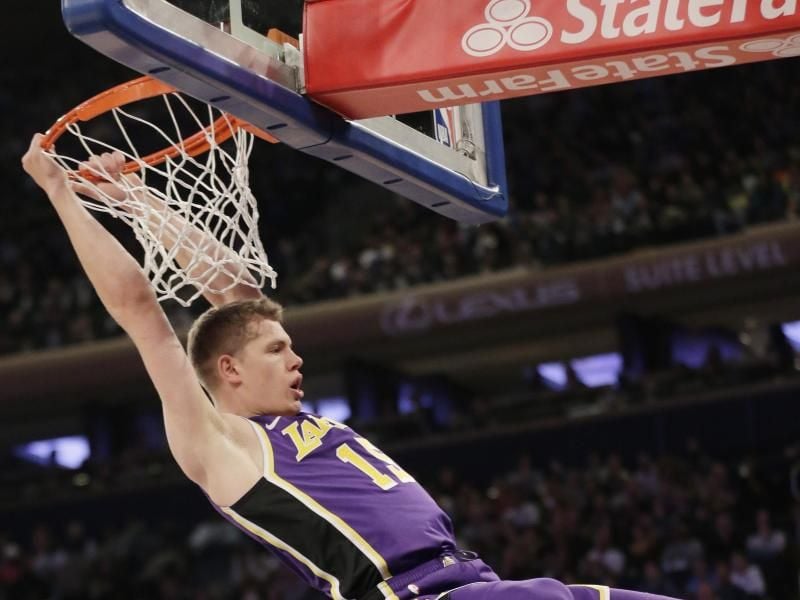 Wechselt von den Lakers zu den Wizards: Moritz Wagner. Foto: Seth Wenig/AP