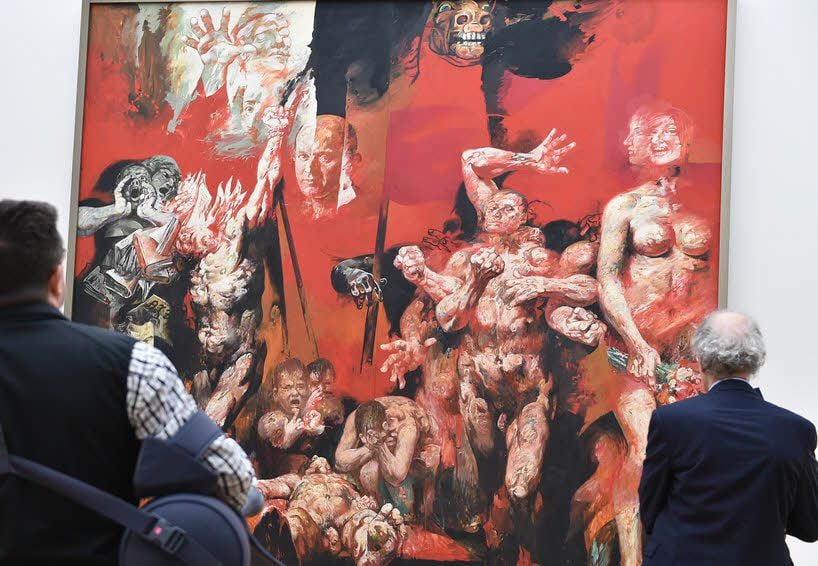Willi Sitte: „Die Rote Fahne - Kampf, Leid und Sieg“ aus dem Palast der Republik