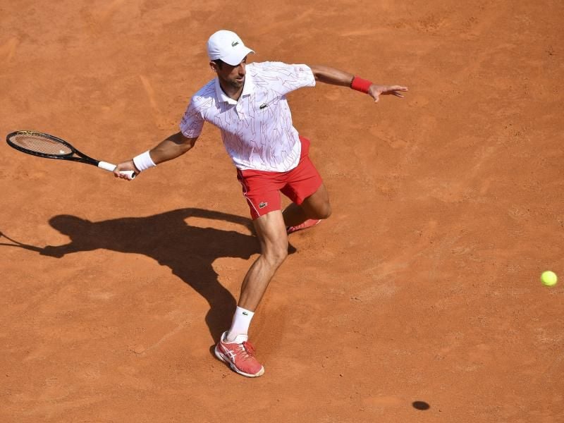 Novak Djokovic hat sein Auftaktmatch in Rom gewonnen. Foto: Alfredo Falcone/LaPresse/dpa