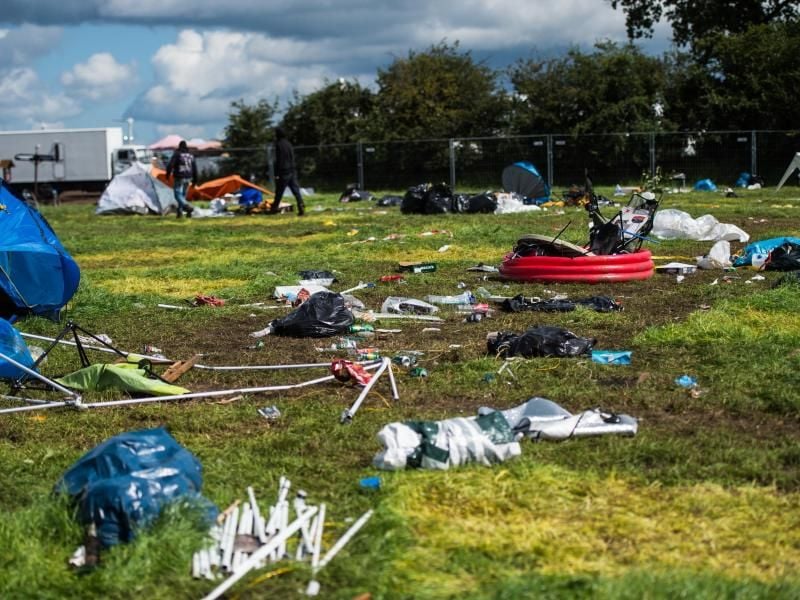 In Wacken wird aufgeräumt. Foto: Christophe Gateau