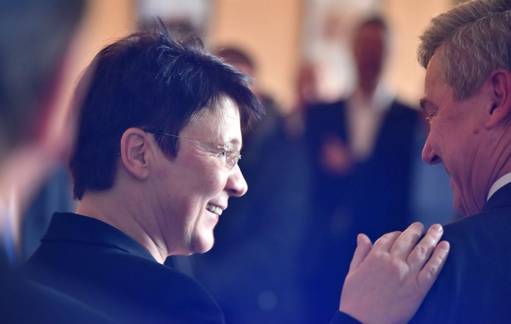 „Tschüss!“ Birgit Wielonek verabschiedet sich in den Ruhestand. Dabei wird sie von vielen gewürdigt - auch mit ganz persönlichen Wünschen.