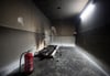 Blick in einen Raum der Brand- und Löschforschung in Dippoldiswalde, in dem zuvor eine Brandanalyse für die Ermittlungen im Fall Oury Yalloh durchgeführt wurde.