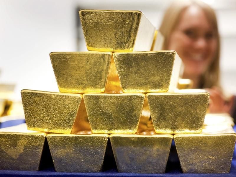 Die Niedrigzinsen haben die Nachfrage nach Gold als Anlage bei der Deutschen Börse auf ein Rekordhoch getrieben. Foto: Frank Rumpenhorst