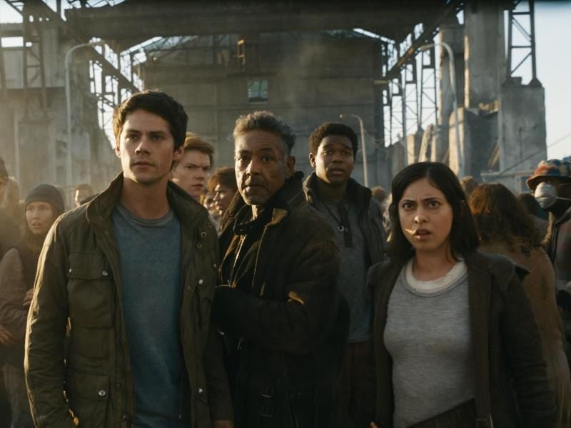 Thomas führt seine Gladers abermals auf eine gefährliche Mission - Dylan O'Brian als Thomas, (l-r) Giancarlo Esposito als Gorge und Rosa Salazar als Brenda. Foto: Twentieth Century Fox