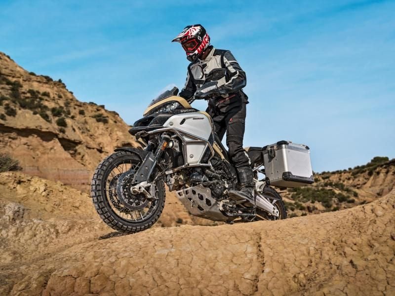 Die Multistrada 1200 Enduro Pro Version bringt Ducati für mindestens 21 990 Euro an den Start. Foto: Marco Campelli/Ducati/dpa-tmn