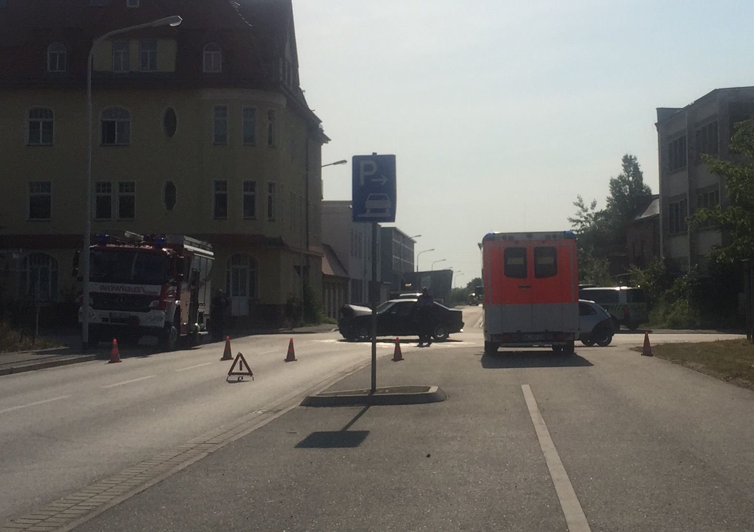 Unfall Fiete-Schulze-Straße/Reideburger Straße