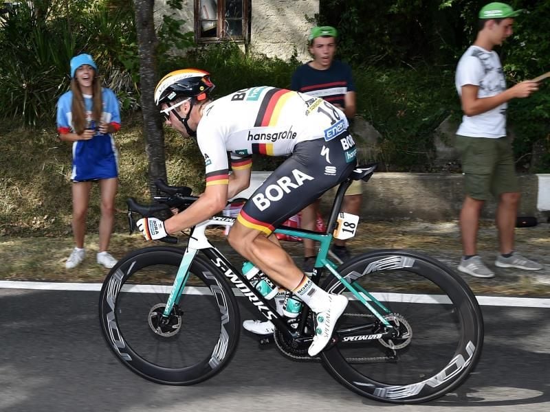 Wird das Trikot des deutschen Meisters nicht bei der Deutschland-Tour präsentieren können: Maximilian Schachmann. Foto: David Stockman/BELGA