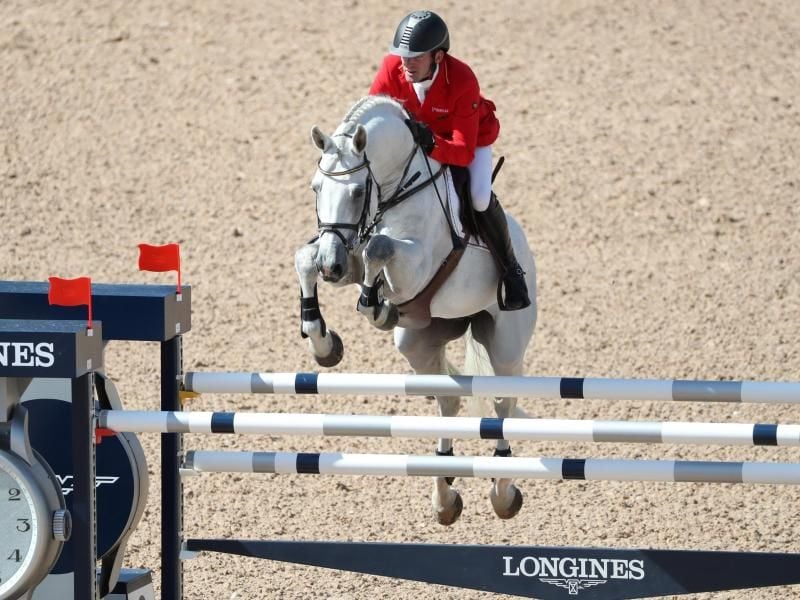 Philipp Weishaupt gewann auf Convall in Calgary. Foto: Friso Gentsch