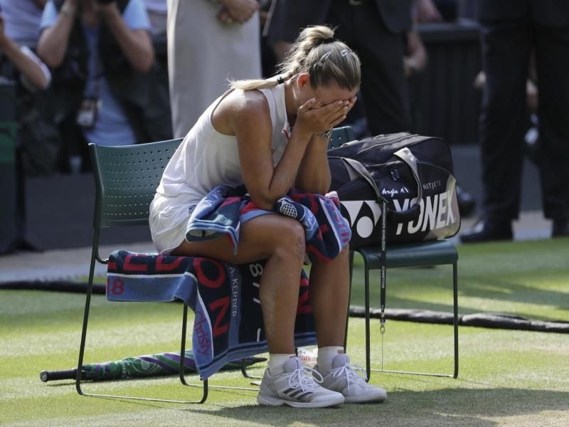 Für Kerber geht ein Kindheitstraum in Erfüllung Foto: Ben Curtis