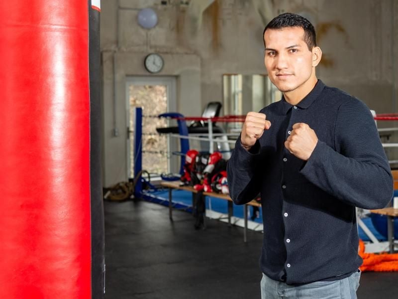 Jack Culcay verteidigt seinen Titel als Internationaler WBO-Meister. Foto: Axel Heimken/dpa