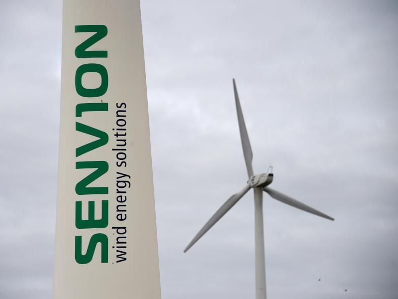 Eine Windkraftanlage des Herstellers Senvion. Foto: Carsten Rehder/Archiv