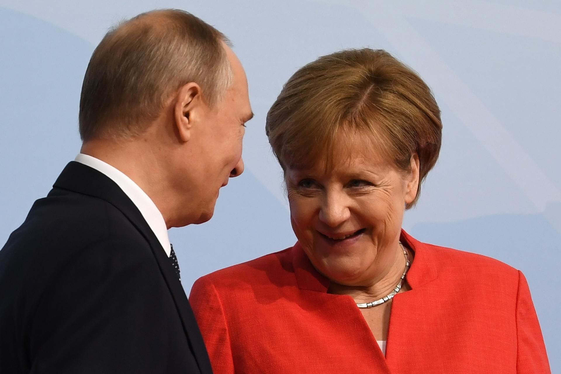 Der russische Präsident Wladimir Putin und Kanzlerin Angela Merkel.