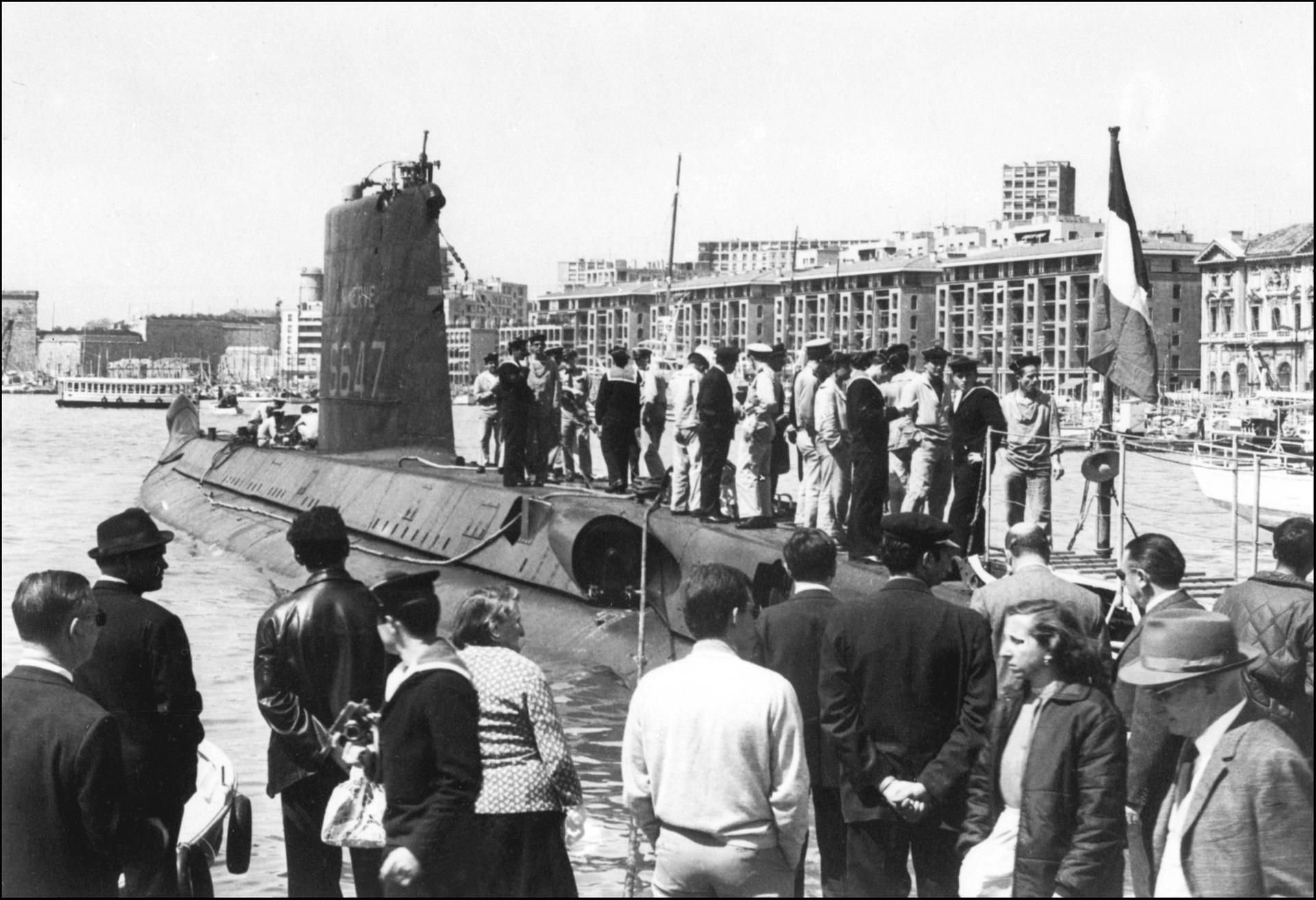 Die"Minerve" in der zweiten Hälfte der 1960er-Jahre im alten Hafen von Marseille.