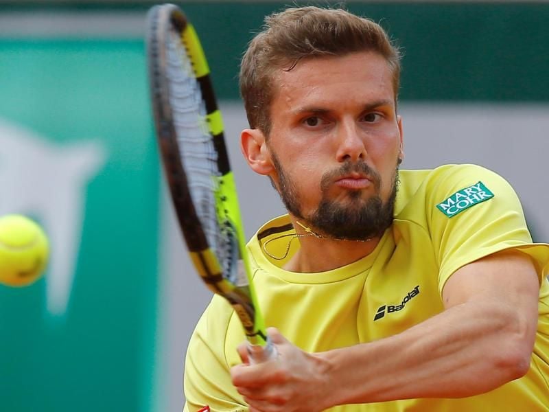 Oscar Otte steht im Endspiel um den Gesamtsieg der Turnierserie des Deutschen Tennis Bunds (DTB). Foto: Michel Euler/AP/dpa