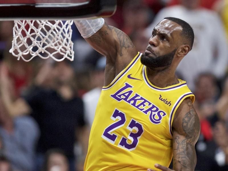 Konnte die Auftaktniederlage der Lakers nicht verhinden: LeBron James. Foto: Craig Mitchelldyer/FR170751 AP