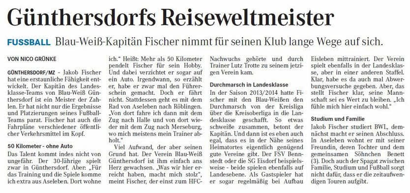 Der Günthersdorfer Reiseweltmeister