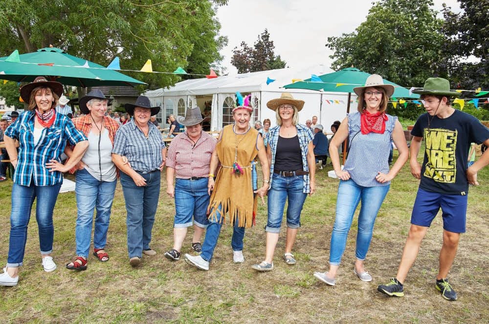 Die „Line-Dancer“ begeisterten das Pobziger Publikum.