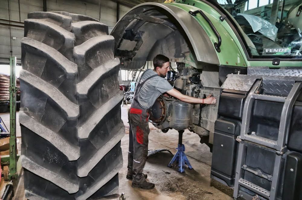 Steven Franke ist im zweiten Lehrjahr bei der LuTS GmbH in Volkstedt.