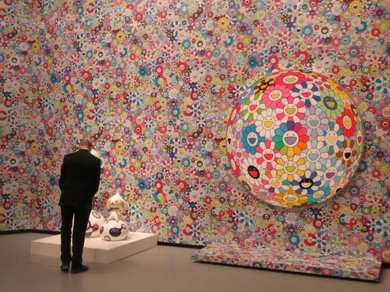 „Flower Ball” und „Max & Shimon” von Takashi Murakami. Foto: Sabine Glaubitz