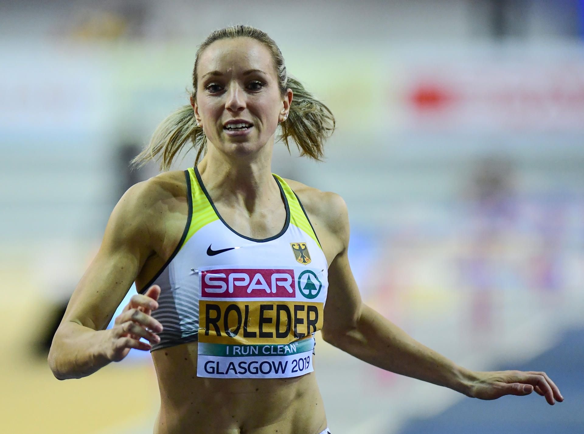 Cindy Roleder hat bei der Hallen-EM in Glasgow die Silbermedaille gewonnen.