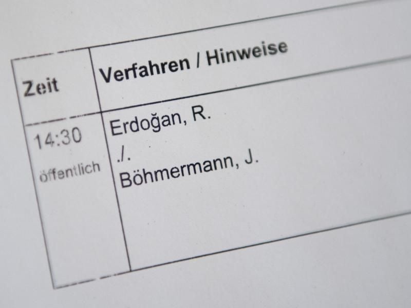 Das „Schmähgedicht” von Jan Böhmermann über den türkischen Präsidenten Erdogan bleibt in größeren Teilen verboten. Foto: Daniel Reinhardt