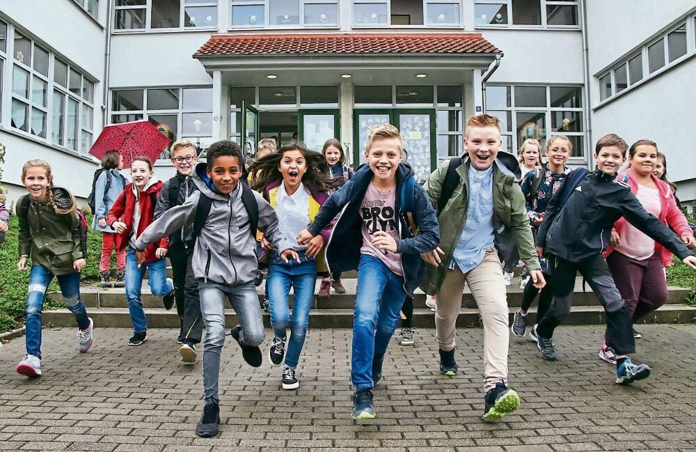 Die Schüler der Grundschule in Wippra freuen sich auf die Ferien.