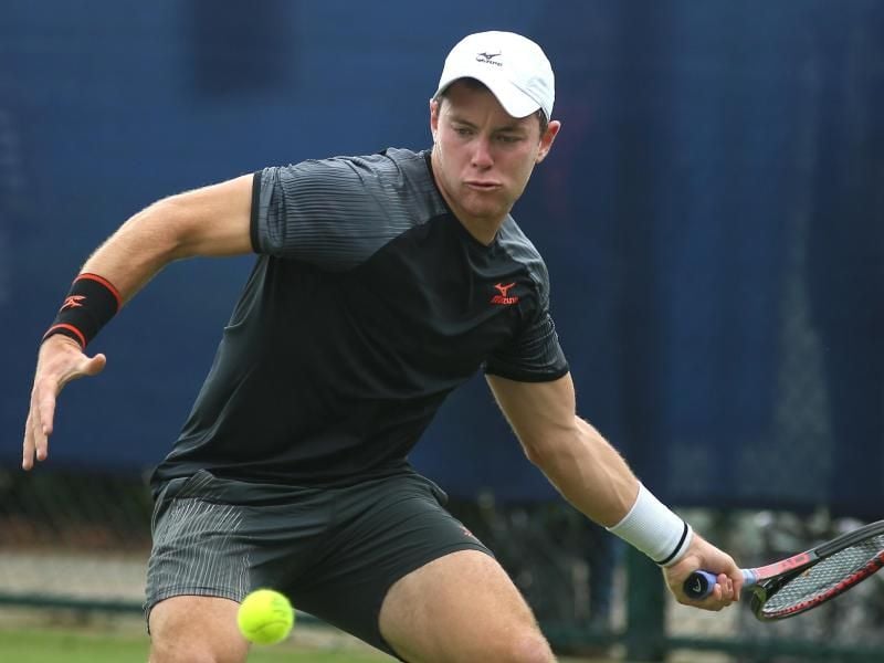 Steht bei den US Open im Hauptfeld: Dominik Koepfer in Aktion. Köpfer. Foto: Nigel French/PA Wire