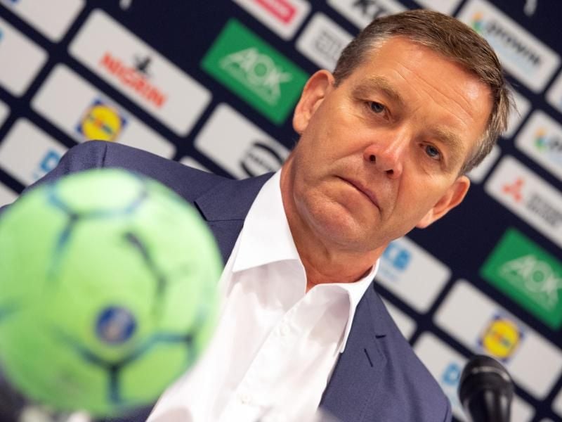 Gibt endlich sein Debüt als Handball-Nationaltrainer: Alfred Gislason. Foto: Federico Gambarini/dpa