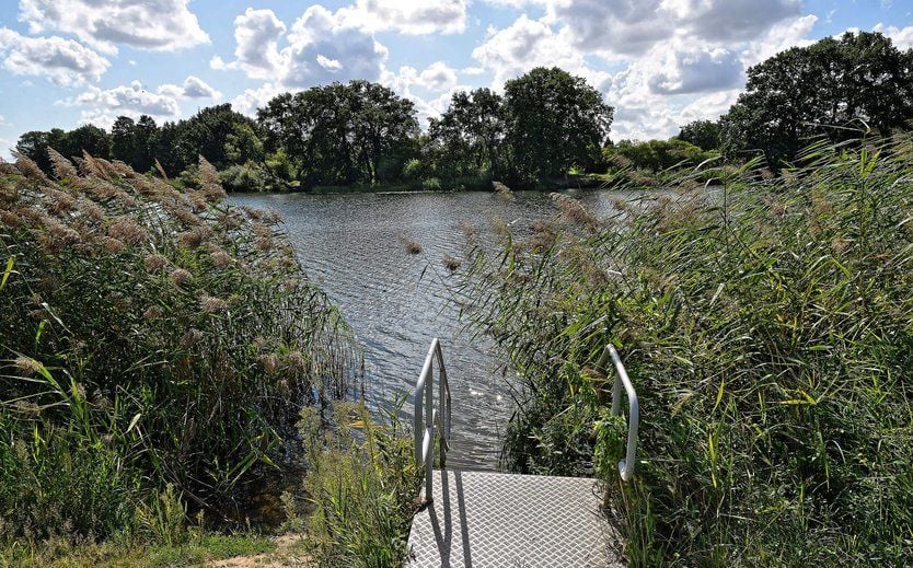 Das Naturbad in Kühnau.