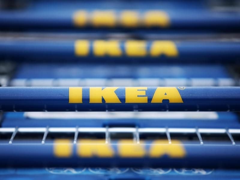 Einkaufswagen mit dem Ikea-Logo. Foto: Fredrik von Erichsen/Archiv