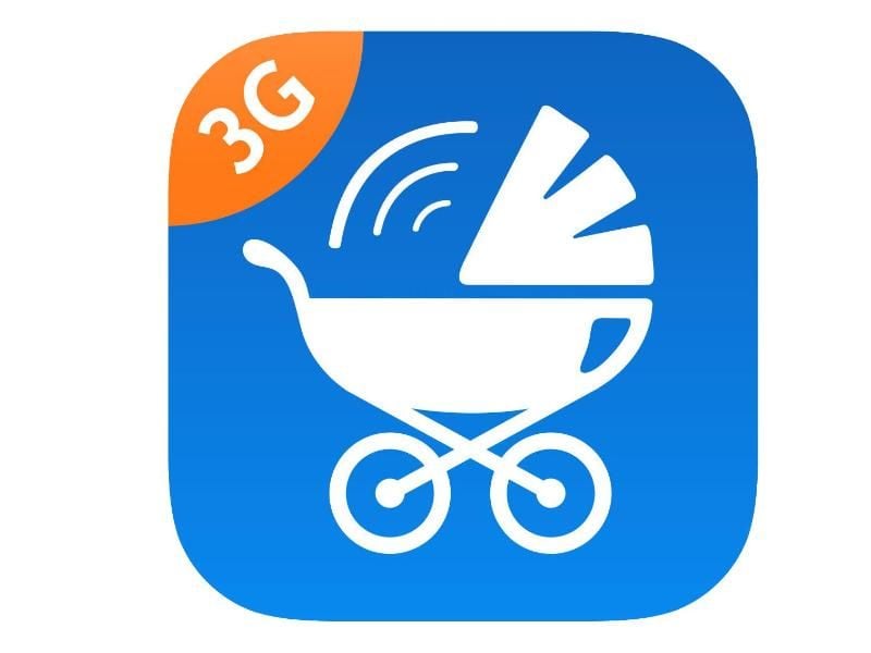 Mit „Babyphone 3G” haben Eltern ihr Baby immer im Blick und werden bei allen Geräuschen sofort informiert. Foto: App Store von Apple