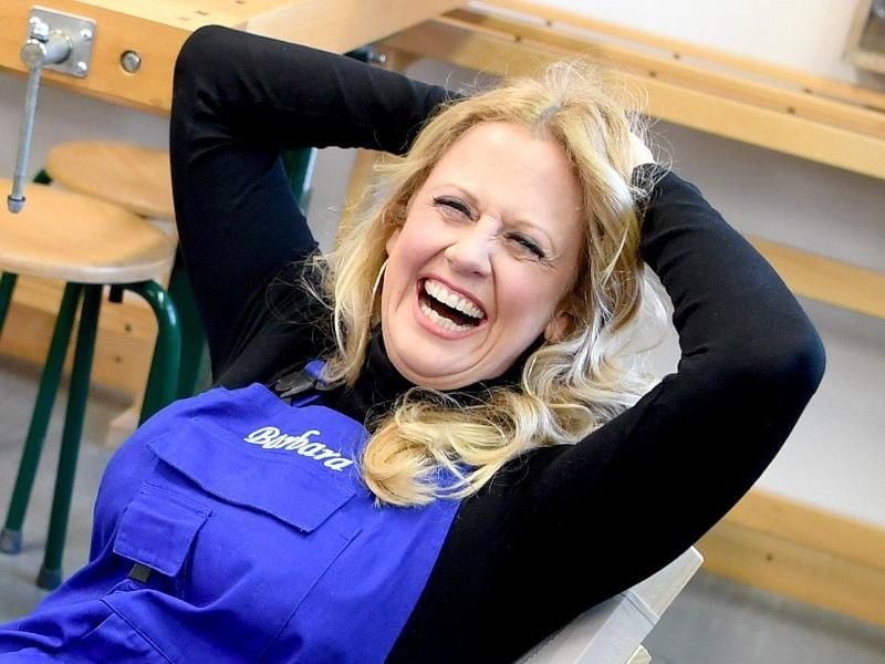 Kinder sind der Sinn ihres Lebens: Barbara Schöneberger. Foto: Britta Pedersen/zb/dpa