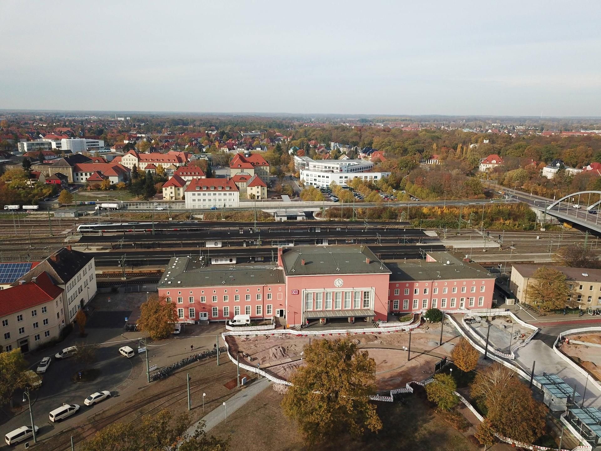 Der Dessauer Hauptbahnhof
