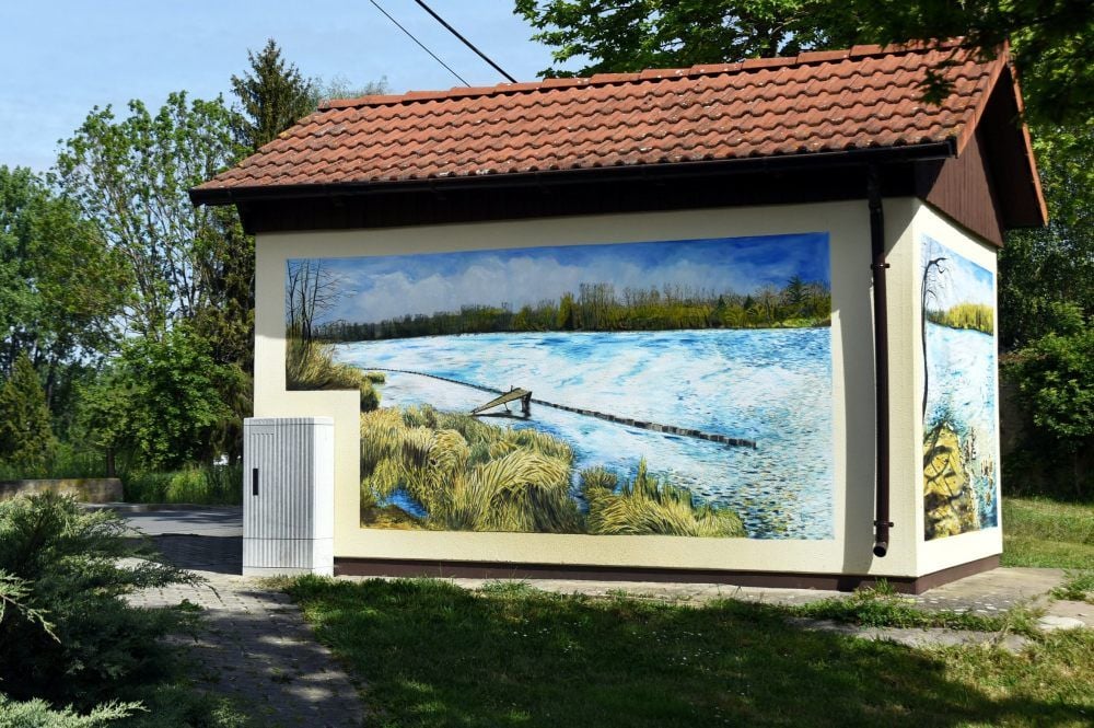 Das bemalte Trafohäuschen
