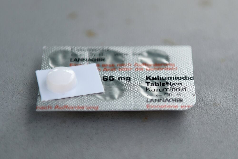 Kaliumiodidtabletten werden beim Land Sachsen-Anhalt gelagert.