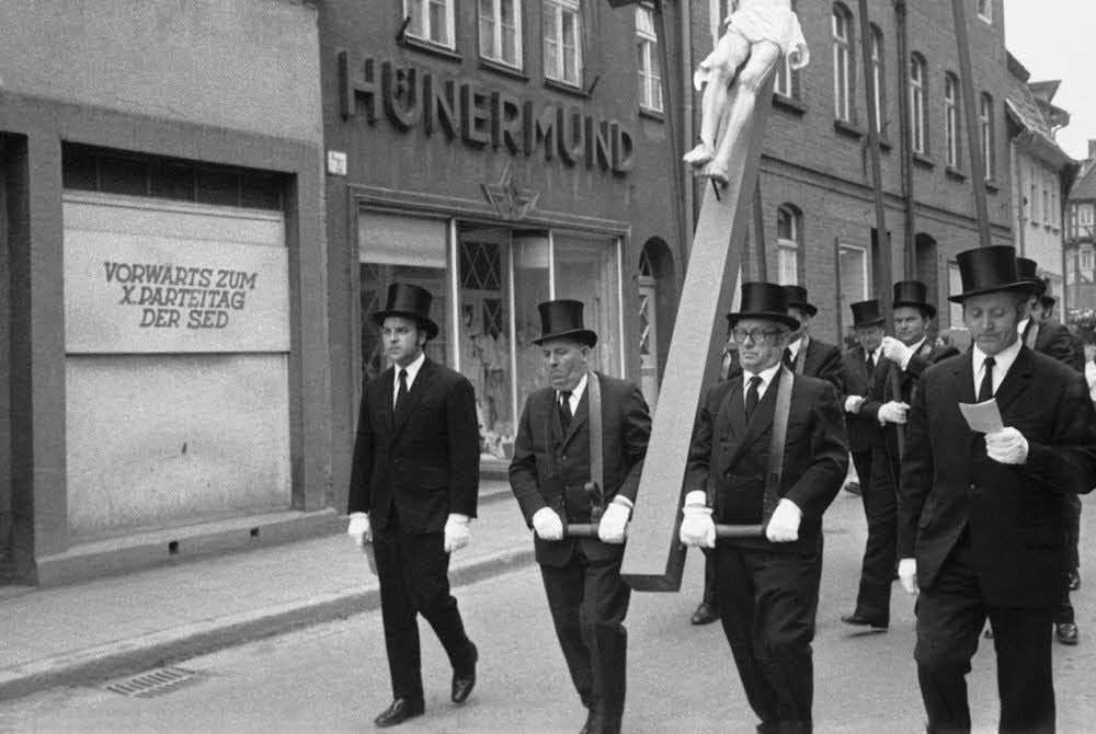 Prozession in Heiligenstadt am Palmsonntag 1981